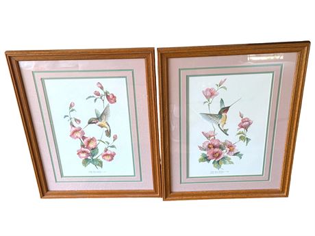 Carolyn Shores Wright Signed Limited Edition Hummingbird Prints
