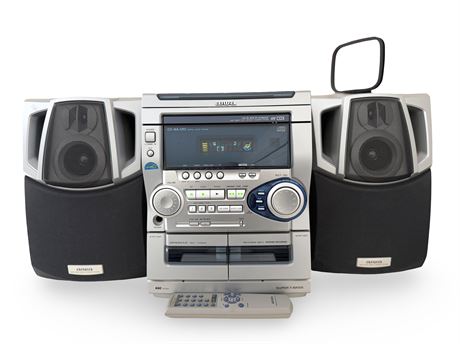 AIWA 3-Disc AM/FM/CD/Dual-Cassette Boombox