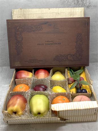 California Fruit Confections Box and Artificial Fruits