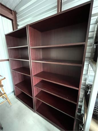 Two (2) 5-High Bookshelves