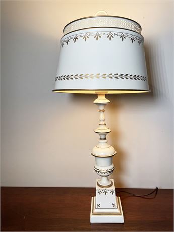 Tole Table Lamp