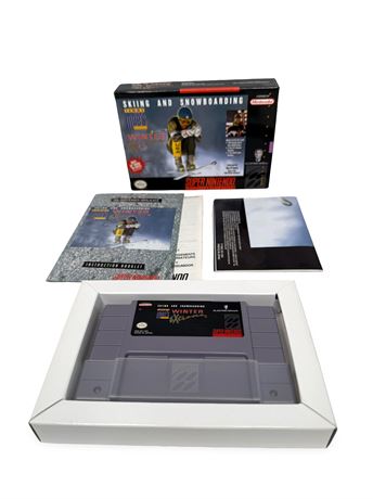 Tommy Moe's Winter Extreme (Super Nintendo, 1994) Box Manual Complete CIB
