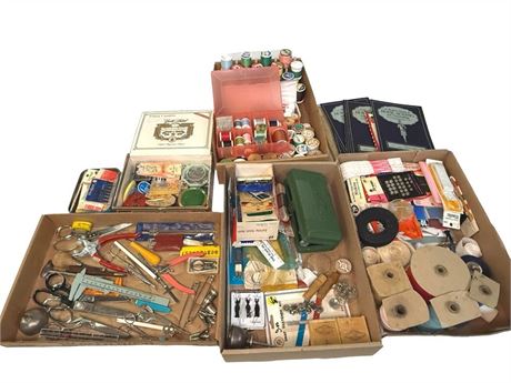 Large Sewing Supply Lot