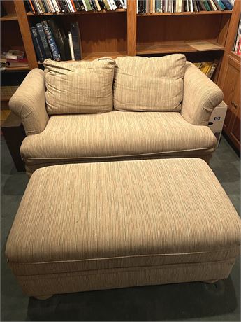 Love Seat with Ottoman