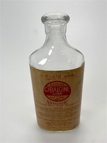 Cibalgine Elixir 6 oz Bottle
