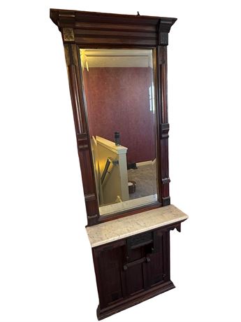 Eastlake Style Victorian Era Pier Mirror