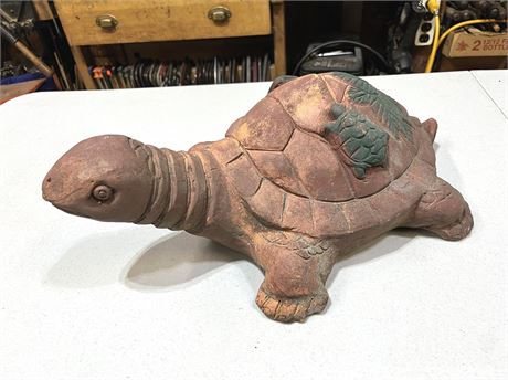 17" Terra Cotta Turtle