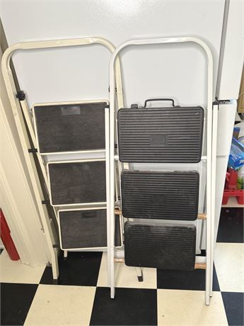 Two (2) Three-Tier Step Stools