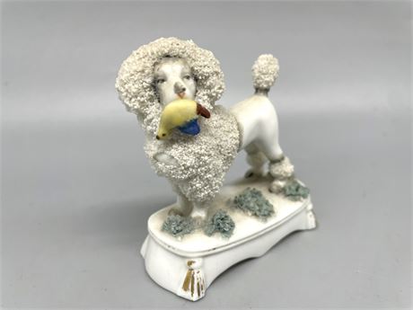 Porcelain Poodle Figurine