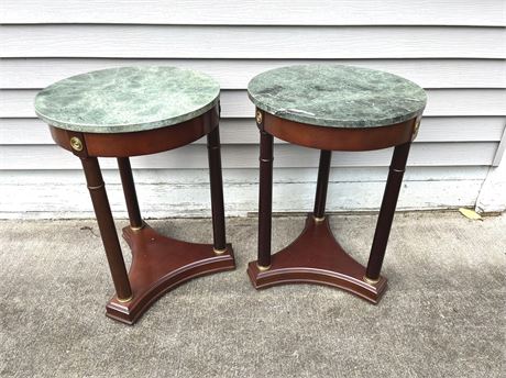 Regency Style Marble Top Tables