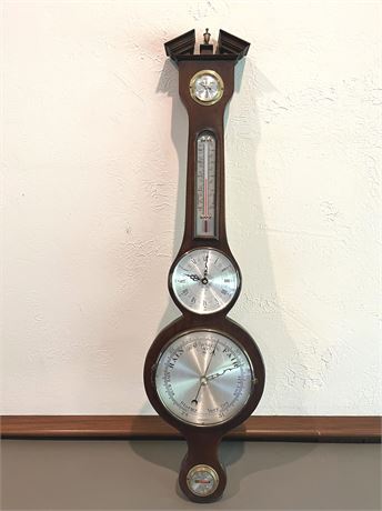 P.F. Bollenbach Banjo Clock Barometer