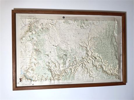 Raised Relief Grand Canyon Map