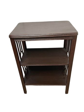 Antique Mahogany Tiered End Table