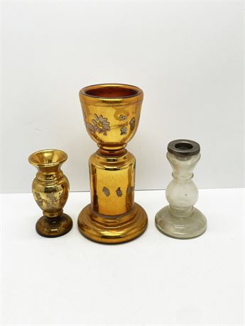 Antique Mercury Glass Pieces