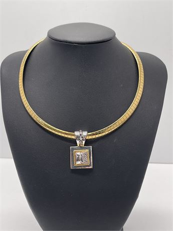 Bold Statement Necklace and Pendant