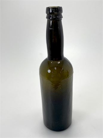 Late 1800s Olive Green Whiskey Bottle