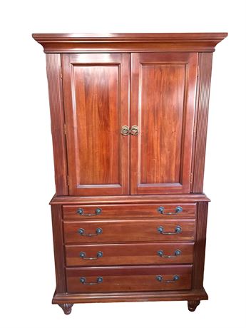 Broughton Hall Cherry Armoire or Entertainment Cabinet