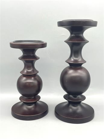 Decorative Wood Candle Holders