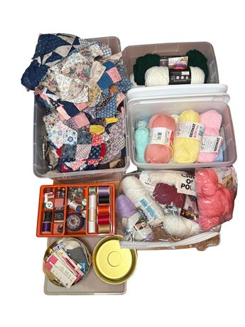 Sewing and Linen Lot