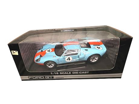 Beanstalk Ford GT Concept Gulf Color Diecast Car