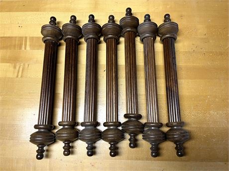 Seven (7) 17" Curtain Rods