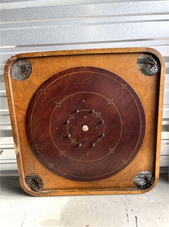 Antique 1913 Carrom Company Double-Sided Gameboard