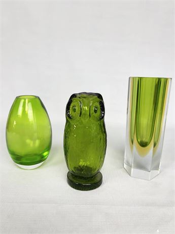 Lot of Green Glass