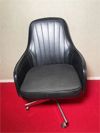 MCM Leather Swivel Chair