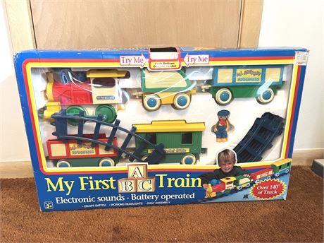 NIB My First ABC Train Vintage Train Set