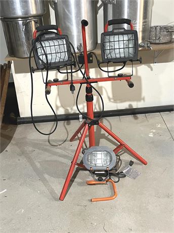 Halogen Work Light Lot