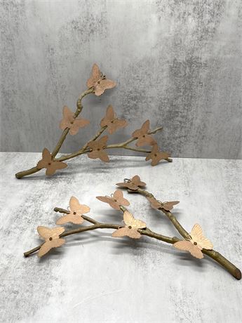 Metal Wall Butterfly Decoratives