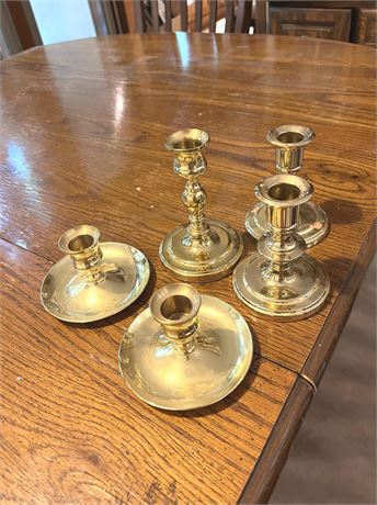 Brass Candlestick Holders