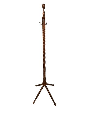 Antique Barley Twist Coat Rack