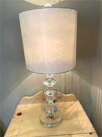 Crystal Diamond Cut Table Lamp