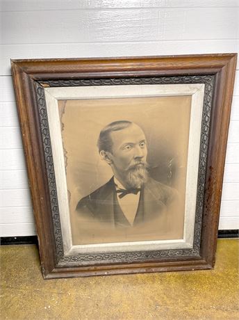 Antique Portrait in Great Frame