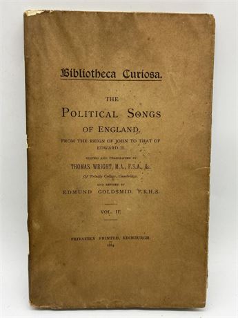 The Political Songs of England Vol. II