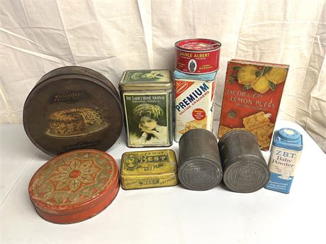 Vintage Tin Advertising Lot