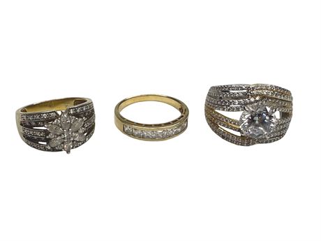 Sterling Silver Rings Size 9-9.5