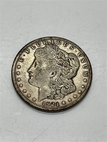 1921 Morgan Silver Dollar - Lot #1