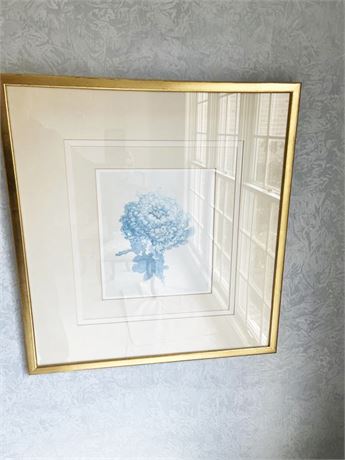 Blue Chrysanthemum by Piet Mondrian - Lithograph