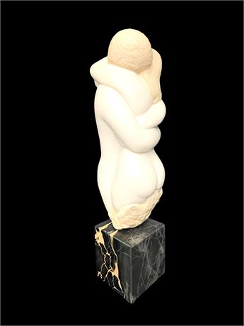 Vintage Peggy Mach Sculpture Titled "Embrace"