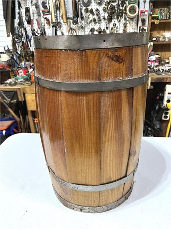 Vintage Wood Barrel