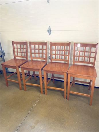 Ladder Back Wood Chairs
