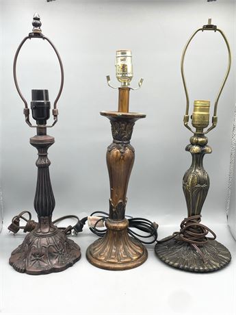 Metal Table Lamps Lot 1