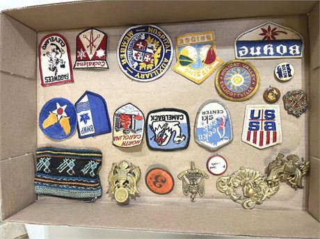 Vintage Patch, Metal and Pinback Lot