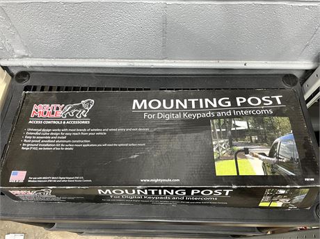 Mighty Mule Mounting Post and Digital Keypad