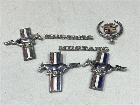 Ford and Cadillac Car Emblems