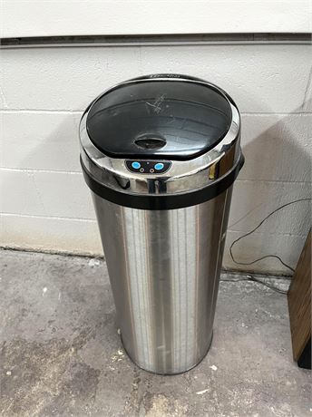 Stainless Steel Round Trash Can