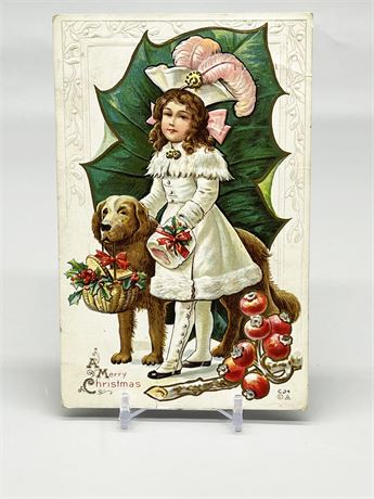 Antique Christmas Postcard Lot 3