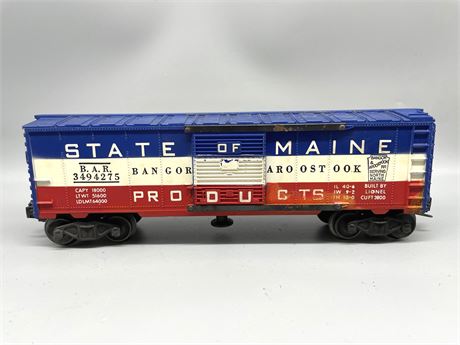 Lionel State of Maine Box Car No. 3494-275